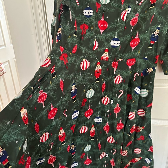 Collectif Suzanne 50s Retro Christmas Dress Size UK 18 2Xl - Picture 4 of 8